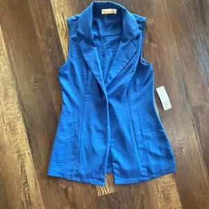 Lizard Thicket Sleeveless Blue Blazer Vest